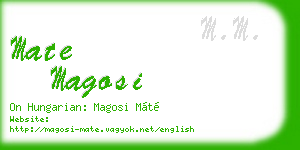 mate magosi business card