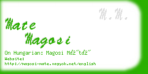 mate magosi business card